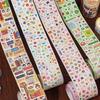 Retro Style Graffiti Fashioned Die-Cut Tape Scrapbooking Tape Sticker Stationery Supplies Diy Phone Case Handbook Decoration