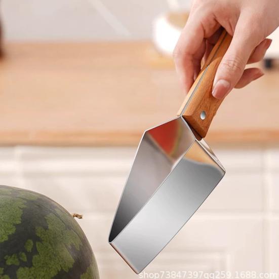 Watermelon Fork Slicer Cutter, 2-in-1 Watermelon Fork Slicer, Triangle Watermelon Cutter, Double-Headed Fruit Forks Slicer for Kitchen Camping Party