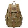 Gootium Backpack Canvas Retro 1-2 Night Trip Large Capacity Backpack L Olive Brown Large