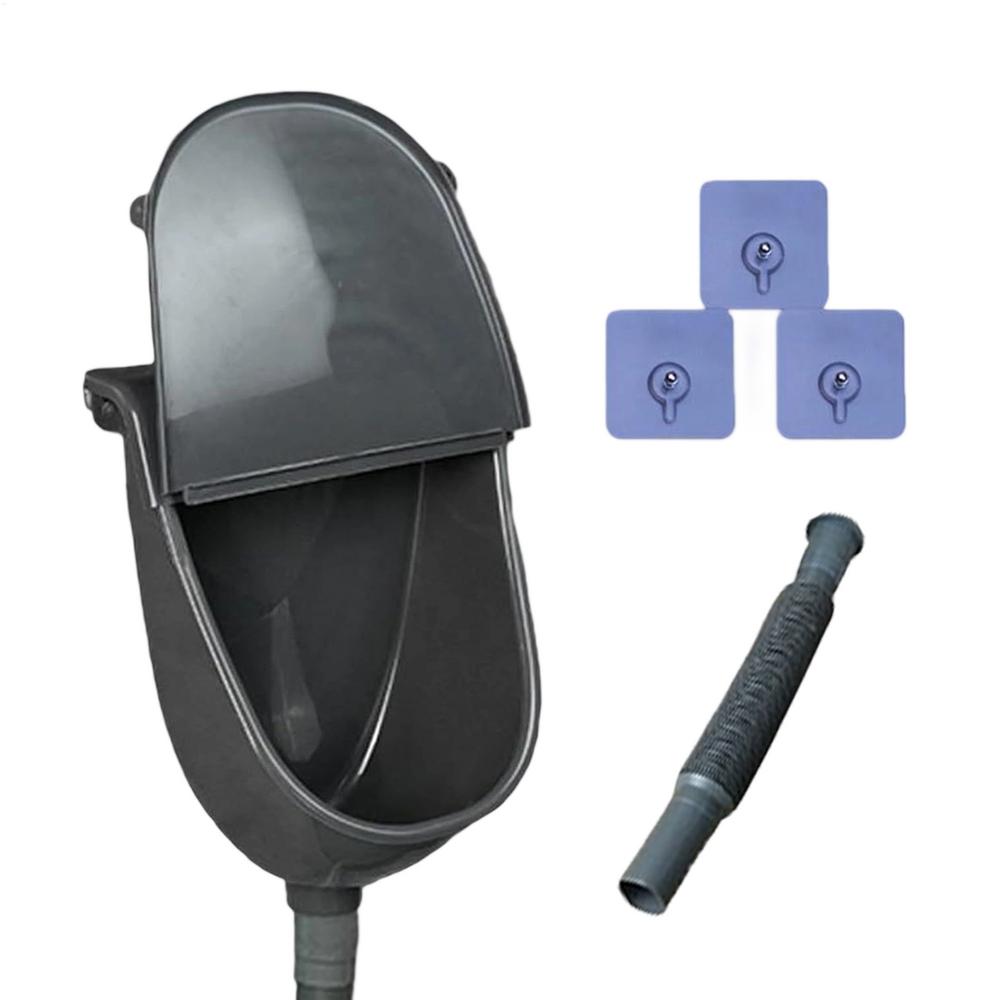 Outdoor Wall Urinal With Lid For Men Splash-Proof Wall-mounted Standing Urinals Portable Urine Separator For Bathroom Accessory