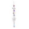 Stars Moon Sun Catcher Hanging Planets Ornament Prismatic Sun Catcher Rainbow Maker for Outdoor Garden Home Wall Decoration