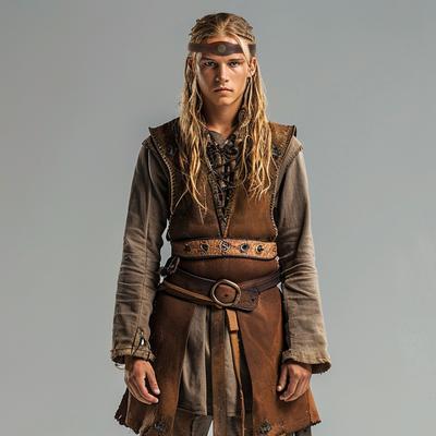 Medieval PU Leather Headband Vintage Embossed Hairband Head Accessory for Cosplay Party and Fashion Enthusiasts