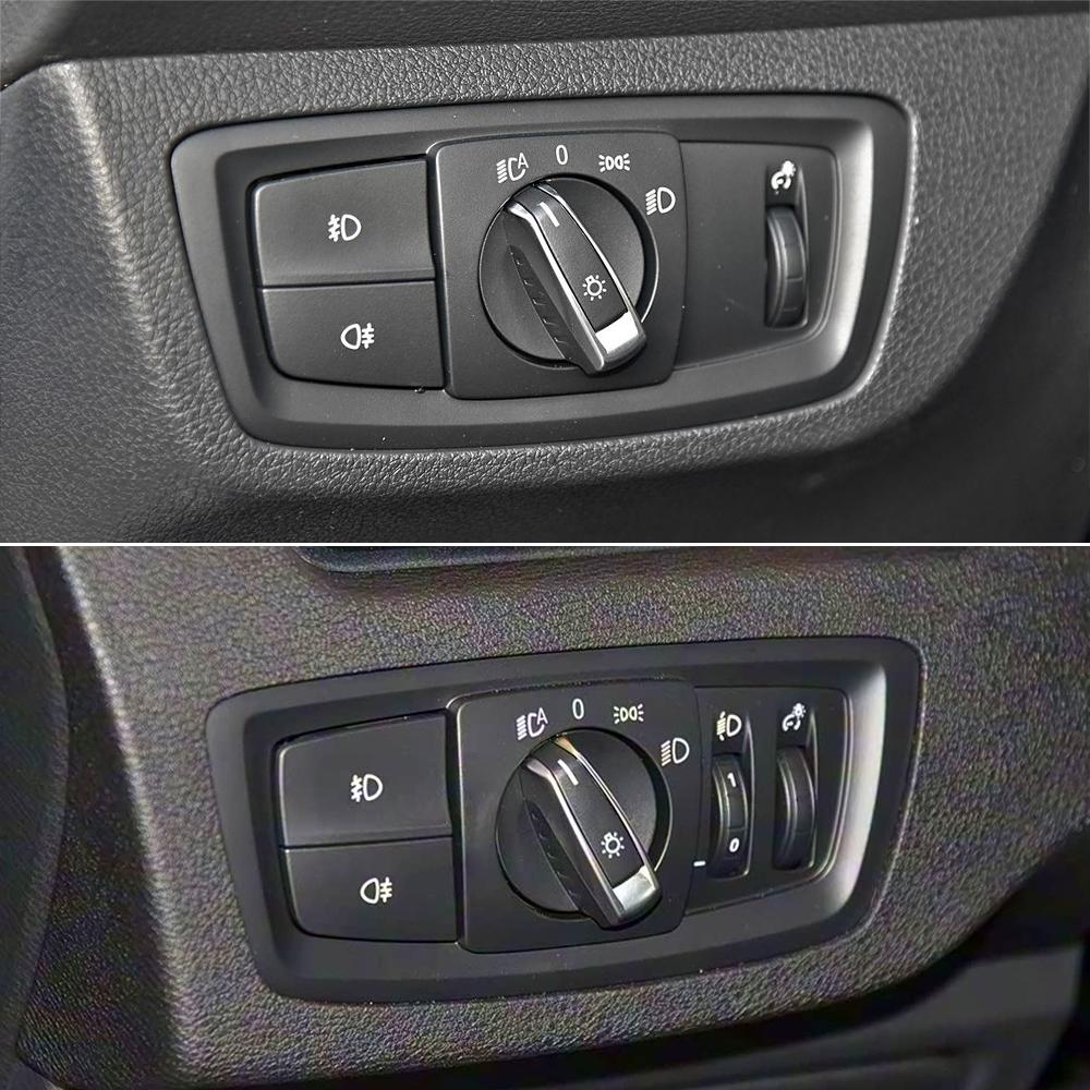 Car Front HeadLamp Rotary Foglight Button Headlight Switch Cover Panel For BMW 1 2 Series F20 F21 F22 F23 X1 F48 F49 X2 F39