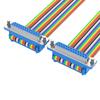 PVC 25Pin DB25 Male Female Connectors Cable with Fixed Nut for Secure Connection in Electronics