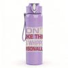 1PC Don't take this personally text print 750ml colorful plastic sports water bottle leakproof pop up lid with straw for outdoor work home use
