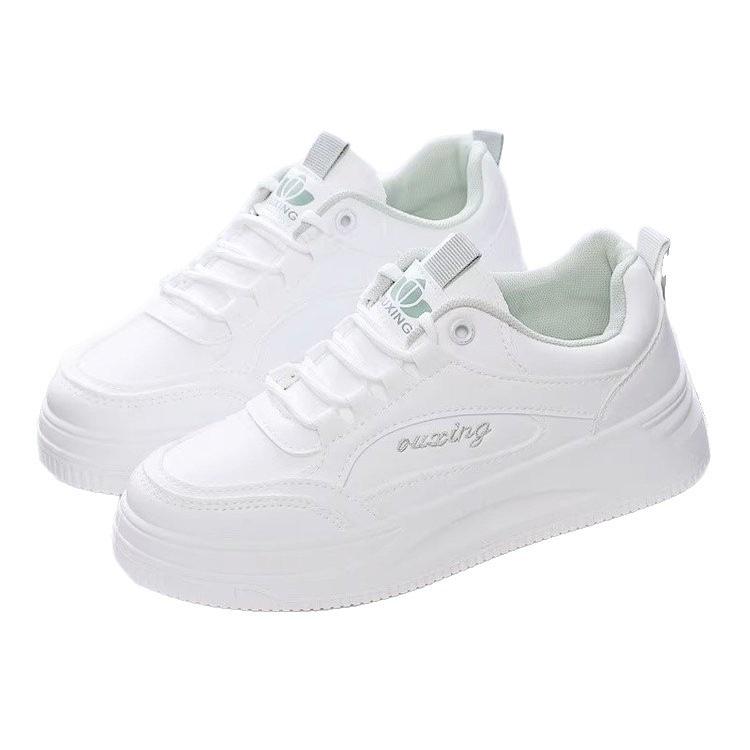 ins tide Korean version breathable little white shoes 2025 autumn women's shoes new height increase versatile casual sports thick baseplate shoes
