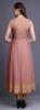 Bimba Aquamarine Green Damask Printed Women Designer Mandarin Collar Anarkali Dress Indian Ethnic Kurta