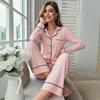 Modal pajamas women's autumn and winter long-sleeved shirts and trousers two-piece set women's loungewear pajamas