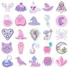 10/30/50pcs Cute Pink Magic Witch Graffiti Stickers Aesthetic Art Decals DIY Notebook Helmet Phone Goth Waterproof Sticker Decor