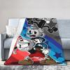 Cupheads Blanket Flannel Spring Autumn Don't Deal with the Devil Multifunction Thin Throw Blankets for Bed Office Bedding Throw