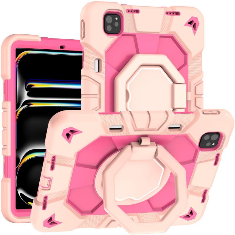 360 Rotating Stand Case IPad Pro 11 Inch M4/M5 2-in-1 Shockproof PC Silicone Cover