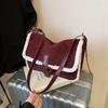 Popular retro underarm bag women's new commuter shoulder messenger bag Mao Mao tote bag