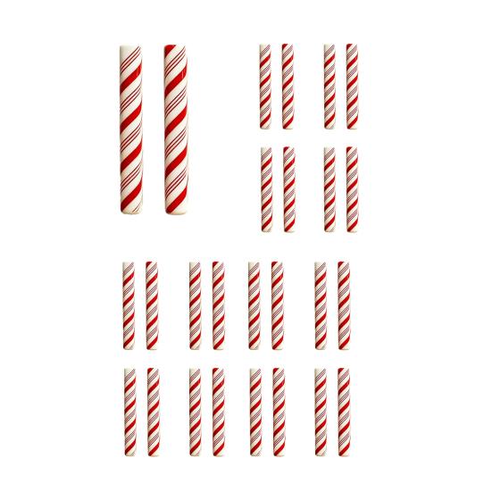 2/8/16 Peças Capas para Ferragens Decorativas Capas para Puxadores de Armário de Natal Peppermint Vermelho Elásticas