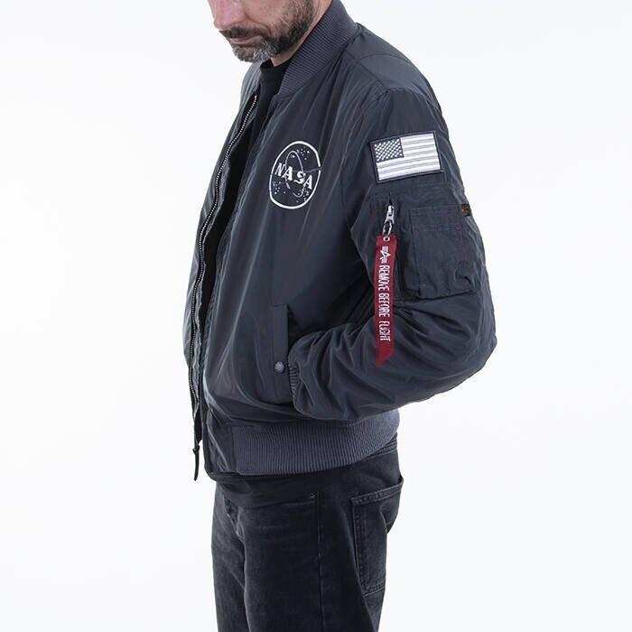 Alpha Industries MA-1 Nasa Reflective зимняя куртка (128112) антрацит