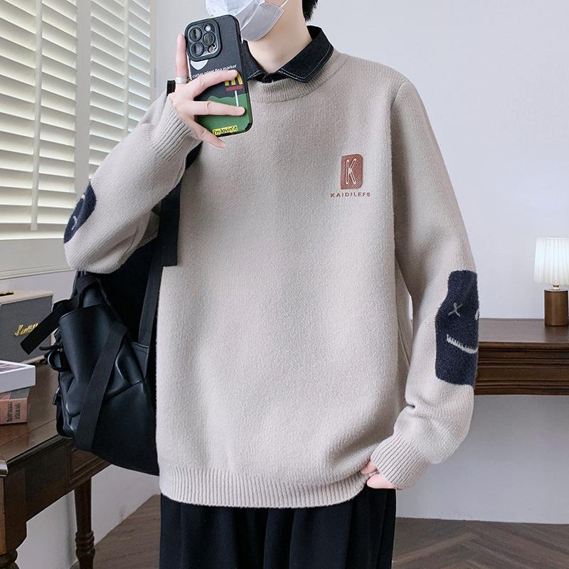 

Хит продаж Взрывной Осенне-зимний Новый Повседневный Трикотажный Свитер с Полувысоким Воротником, Свитер, Куртка из Ниток 190/100A хаки