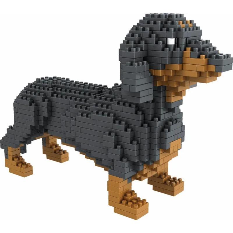 

2000+шт 16013 Mike Dog Building Blocks Diamond Micro Small Particles Spelling Toy Pet Dog Block Model Іграшки для дітей Подарунки