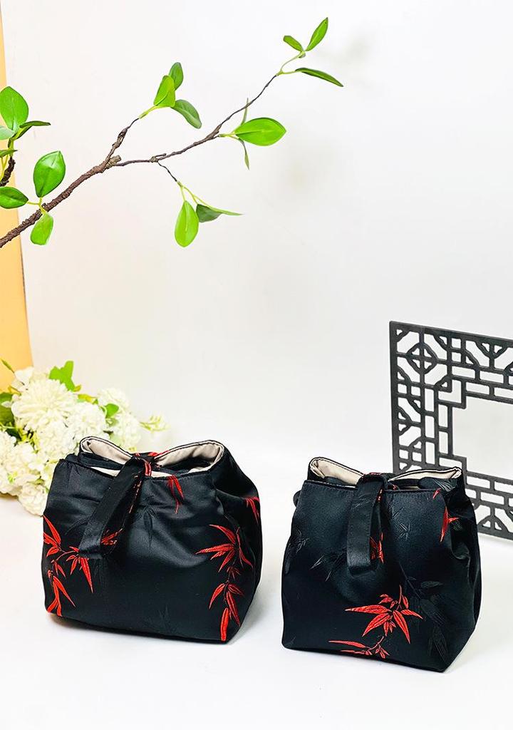 Chinese Style Portable Tea Set Storage Bag - Travel Tea Ceremony Gaiwan Bag