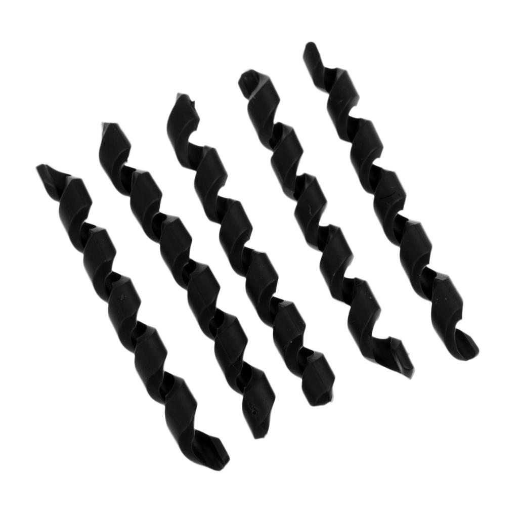 

5pcs Bike Brake Cable Sleeve Spiral Rubber Bicycle Housing Covers Frame Protector Bike Line Wrap Bicycle Accessories чёрный