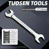 Metric Mirror Finish Double End High Hardness Open End Wrench - Multi-Spec Hand Tool