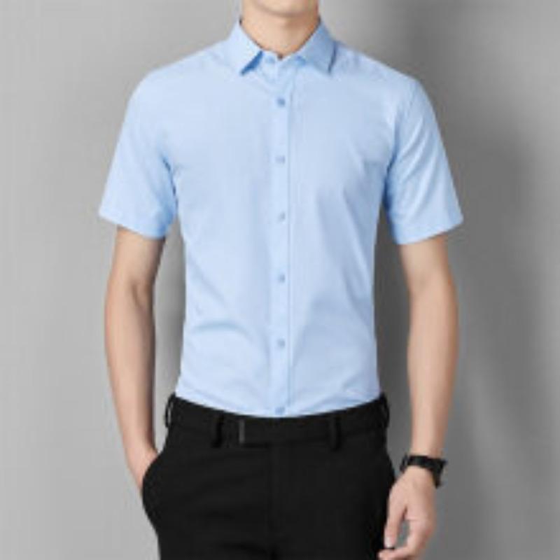 Cotton Short-sleeved Plain Weave Shirt
