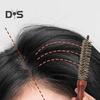 Small Boar Bristle Round Brush with Wooden Handle Natural Bristles Men Women Short Thin Hair Curling Blow Drying Detangling Styling Brush
