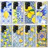Mediterranean Lemon Phone Case For Samsung Galaxy S23 S24 S25 Edge S26 Ultra S22 + S21 Plus S20 FE Cover Silicone Print Shell Ga