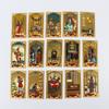Mazzo di Tarocchi Bianco Edizione da Collezione: Set Completo Foglia Oro, Materiale PET, Nuove Carte dei Tarocchi.