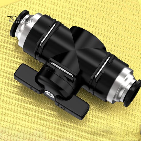 

Пневматичний вставний з’єднувач швидкого з’єднання Ручний клапан Чорний BUC 6 мм 8 мм 10 мм 12 мм Клапан регулювання потоку повітря для поворотного перемикача Ручне обмеження струму кульки 8 mm