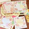 Cute Cartoon Animal Decorative Sticker Original Message Paper Butter Bear Sticky Note  Notebook