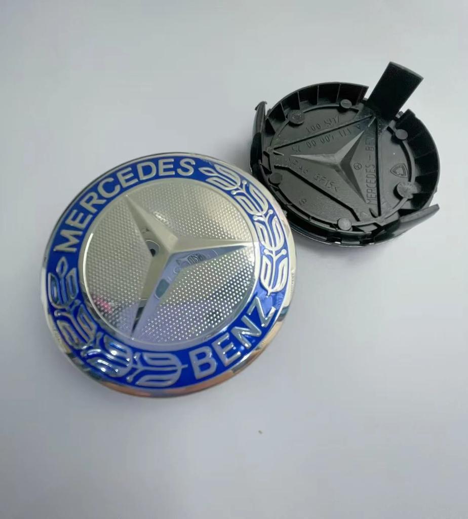 DQY2 Hot 2025 4pcs 75mm Car Wheel Hub Center Cover Modification Suitable for Mercedes Benz B/C/E/S Class A Class C200L GLC GLK CLA W