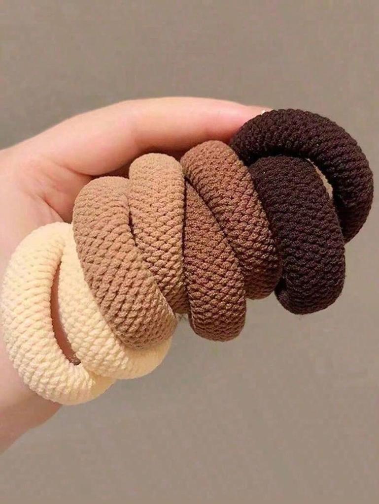 Mix Color High Elasticity Thickened Versatile Simple Scrunchies, Hair-Friendly Hair Tiesponytail Holdershair ElasticsHair Rope