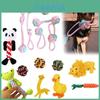 Kit de 6x Brinquedos de Corda para Cães Resistentes e Duráveis Nó de Mastigar Bola Pet Filhote Urso Brinquedo de Algodão Atacado