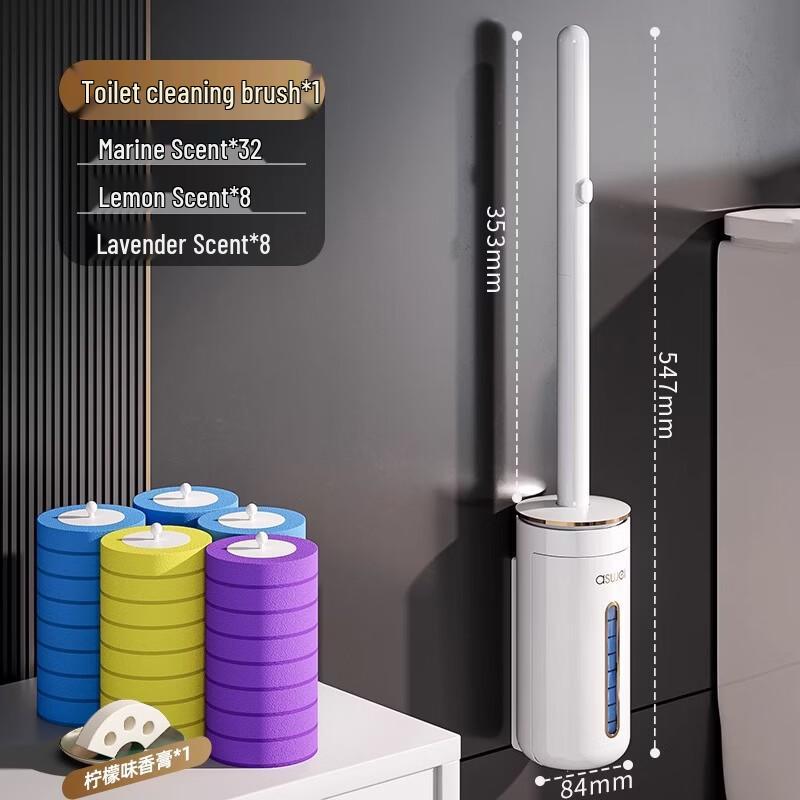 Xihe Disposable Wall-Mounted Toilet Brush Kit