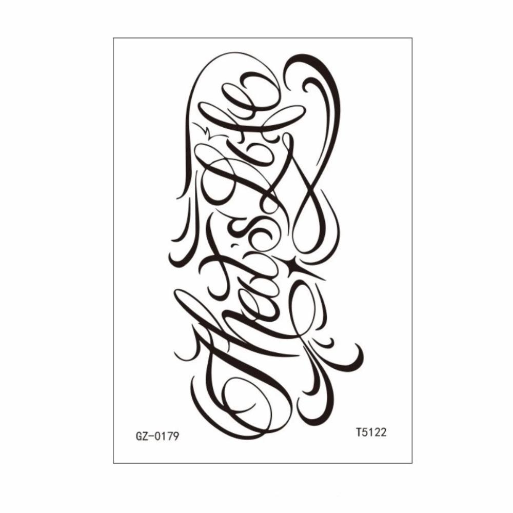 Elegant Temporary Tattoo Stickers Long-lasting Body Art Tattoo Flower Tattoo Stickers Party