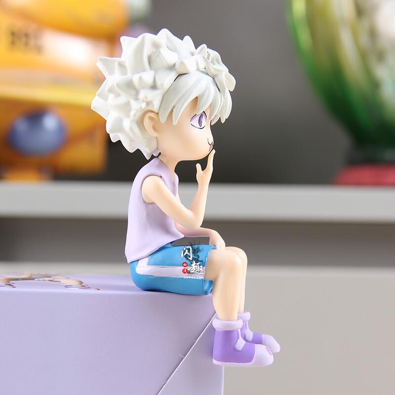 12Cm Hunter Hunter Figurine Killua Anime Figure Killua Zoldyck Figures Statue Ornament Collection Decor  Products Gift
