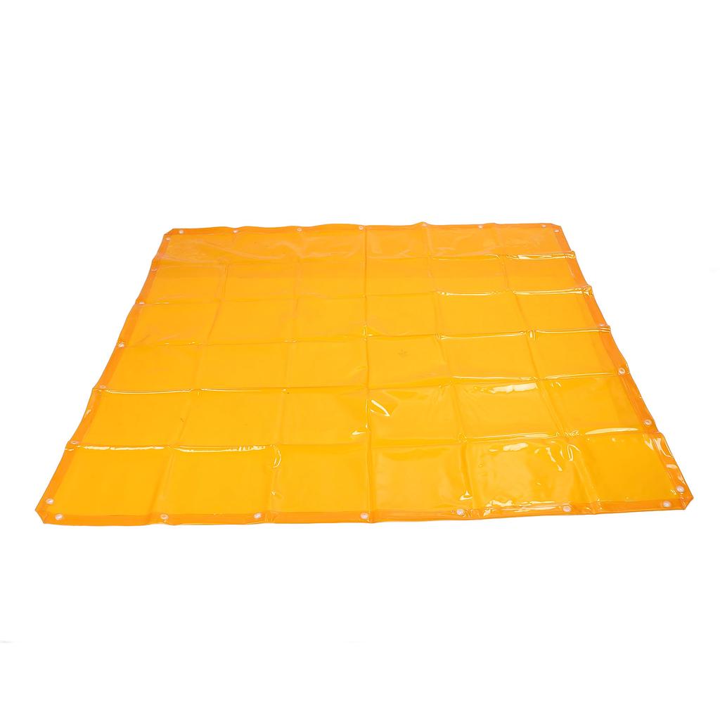Schweißvorhang 5,7x5,7FT Schwer entflammbar 6 Stufe UV-beständig Schweißschutzvorhang Orange