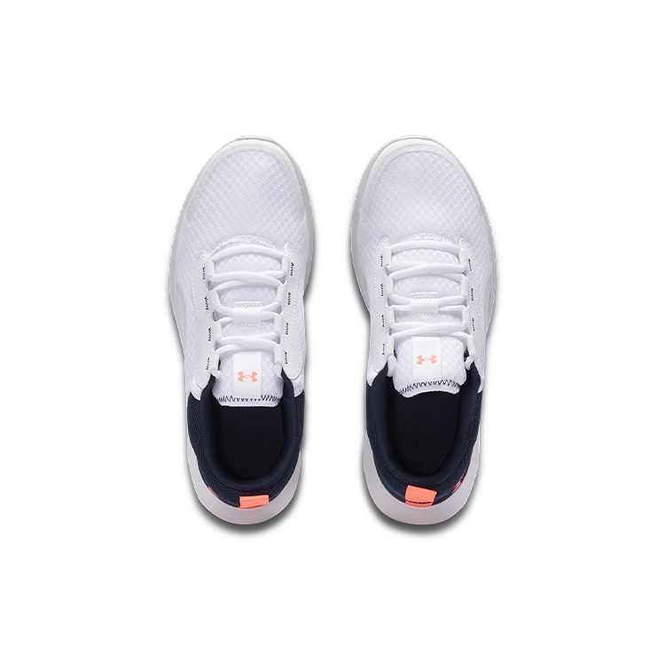 Under Armour Victory Comfortable Fabric Low Top Running Shoes Men sneaker White 3023639-100