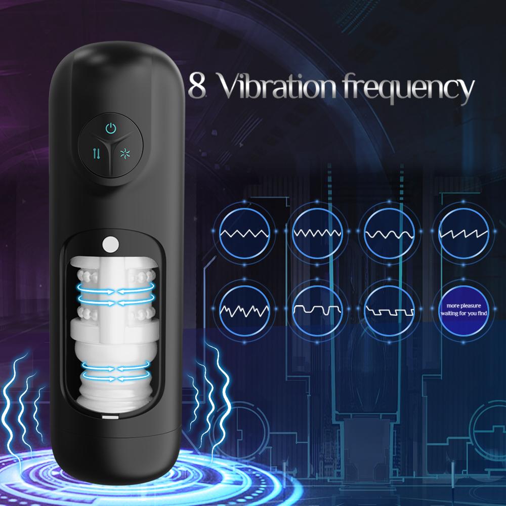 Máquinas Sexuales Masculinas Succión Automática Vibrador Telescópico Masturbadores Masculinos Taza Pene Resistencia Entrenador de Erección Juguetes Sexuales para Hombres Adultos