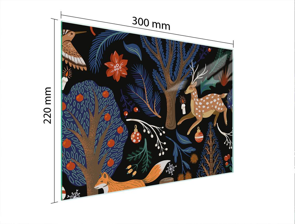 GLAS-SCHNEIDEBRETT 30x22 TIERE