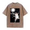 Trendy Anime Jujutsu Kaisen T Shirt Hiromi Higuruma Washed Oversized T-shirt Summer Short Sleeve Cotton Tees Tops Men Clothing
