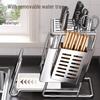 Brangdy Wall-Mounted Kitchen Knife & Chopping Board Rack