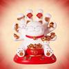 AiO JAPAN Feng Shui Figurine Senju Maneki Neko Cat Continues Invite Good Fortune Wealth Prosperity Gold Treasure Happiness Item Gift Small Present