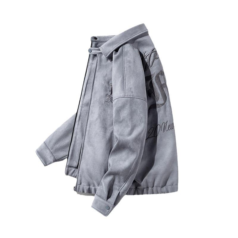 Men's Lapel Autumn New Men's Casual Loose Trend Versatile Coat