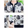 Summer Fragmented V Neck Middle Aged Elderly Mom's Shirt Noble Temperament Enlarged Loose Fit Shirt