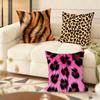 Animals T-Texture Bzt Cushion Cover Soft Short Plush Pillow Cover Smooth Cozy Texture Aesthetic Cushion Case Home Decor