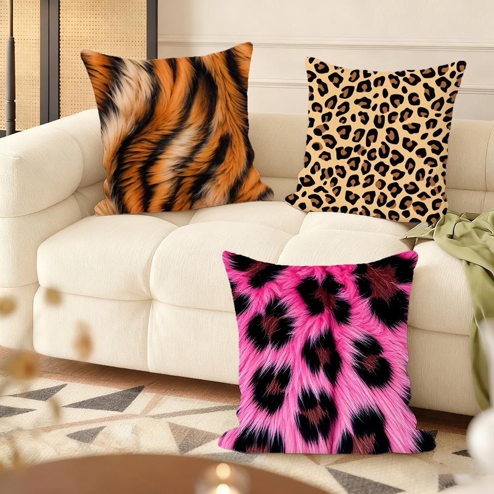 Animals T-Texture Bzt Cushion Cover Soft Short Plush Pillow Cover Smooth Cozy Texture Aesthetic Cushion Case Home Decor