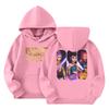 Child Fashion Lightweight Long Sleeve Pullover With Pockets  Print Hoodie