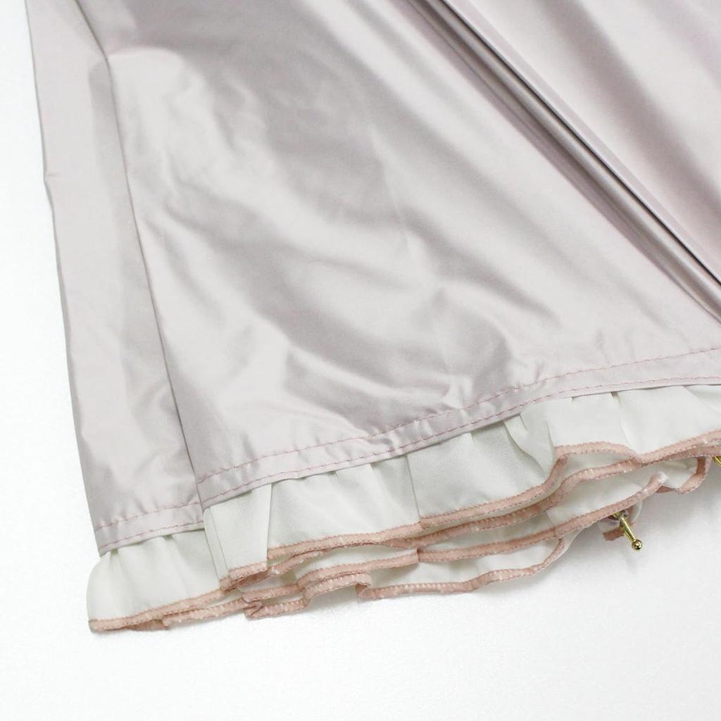 Nifty Colors Long Mellow 2453PK Umbrella, Light-Shielding Frill,