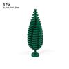 Small Particle Building Block Garden Forest Spare Parts Spruce Tree Pine Cypress 3778 Scene Street Scene Ornament