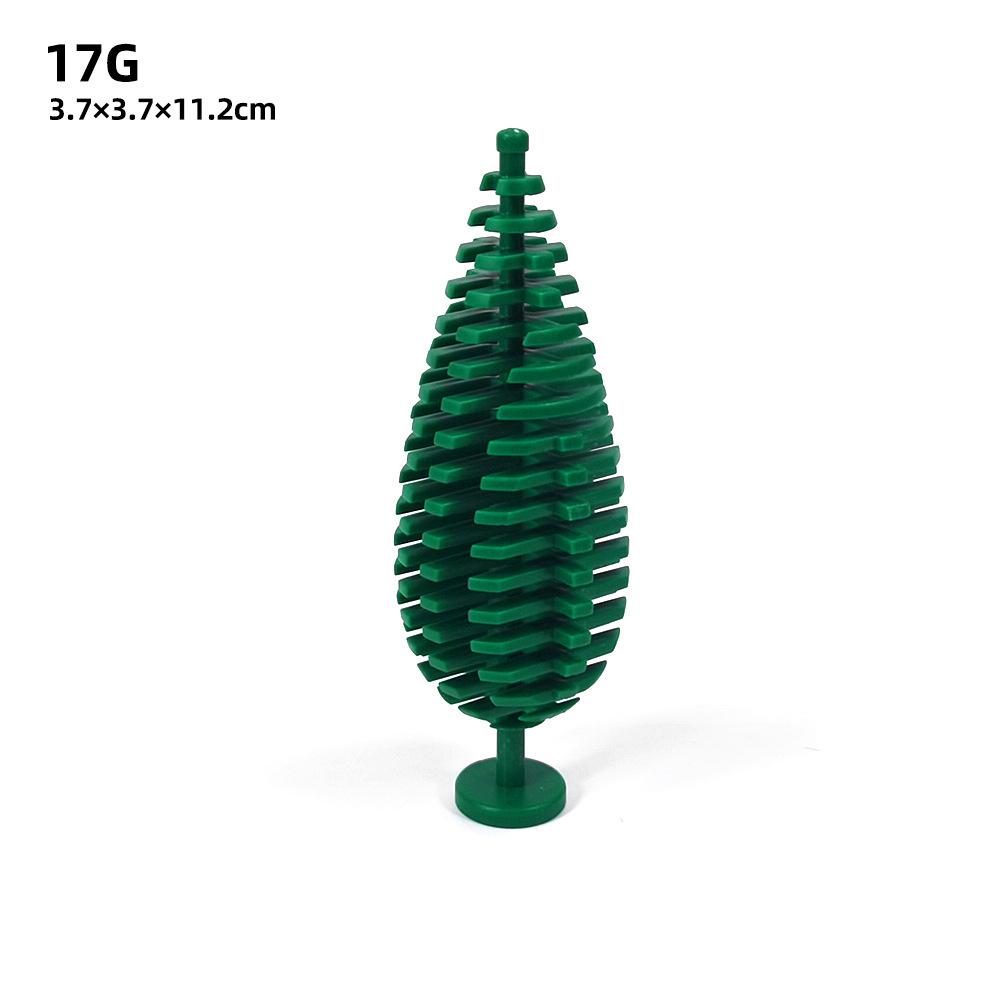 Small Particle Building Block Garden Forest Spare Parts Spruce Tree Pine Cypress 3778 Scene Street Scene Ornament